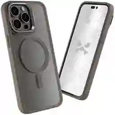 Estuche Matte Gris 16 Pro Max Magsafe Y Soporte