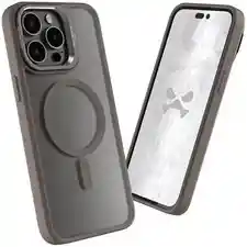 Estuche Matte Gris 16 Pro Max Magsafe Y Soporte