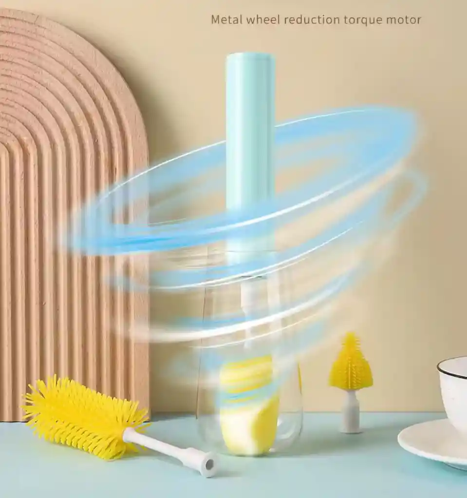 Kit De Cepillos Eléctrico Para Biberones De Bebes Nuevo