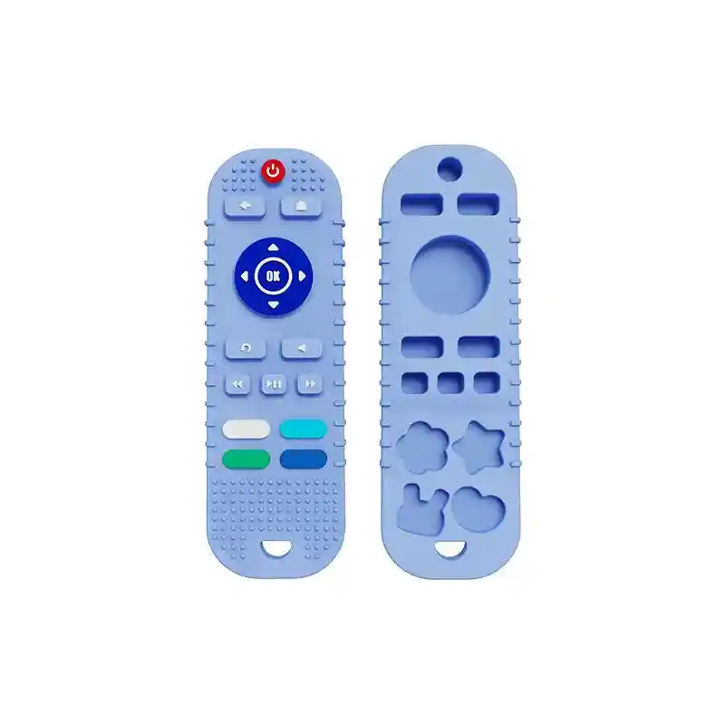 Mordedor Rasca Encías Sensorial Control Remoto Azul