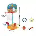 Cancha De Basket Con Juego De Aros Movible Para Niños