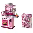 Juego De Cocina Little Chef Para Niñas Rosa Nuevo