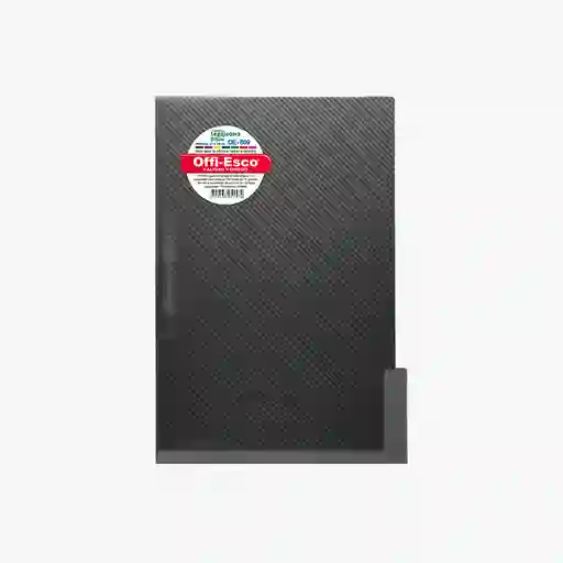 Carpeta Plástica Negra , Tamaño Oficio
