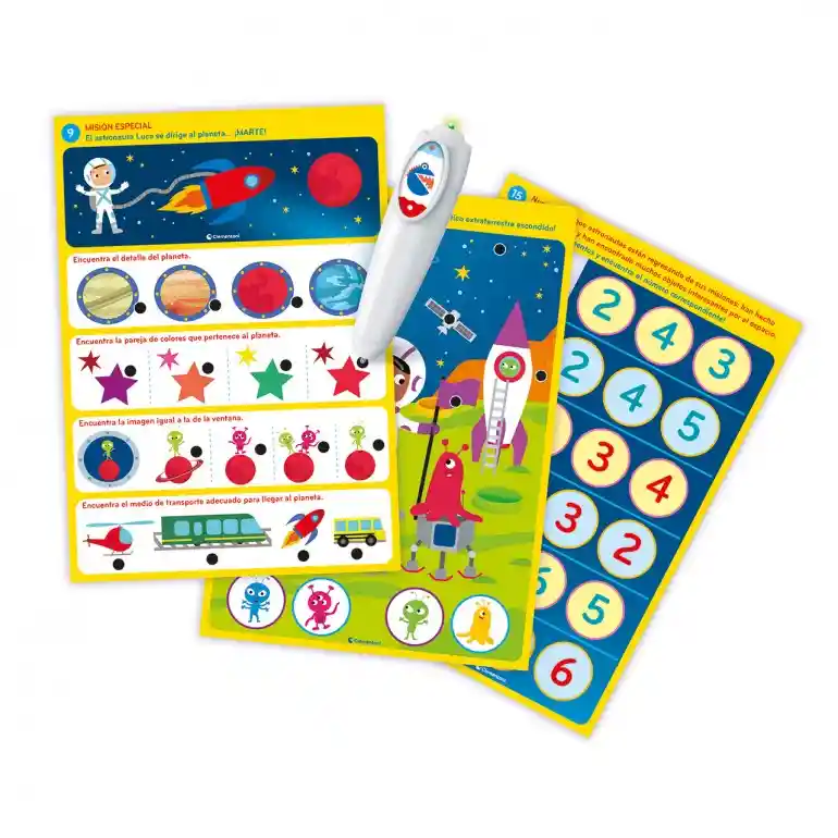 Juego Didáctico Astronautas Con Bolígrafo Interactivo Niños