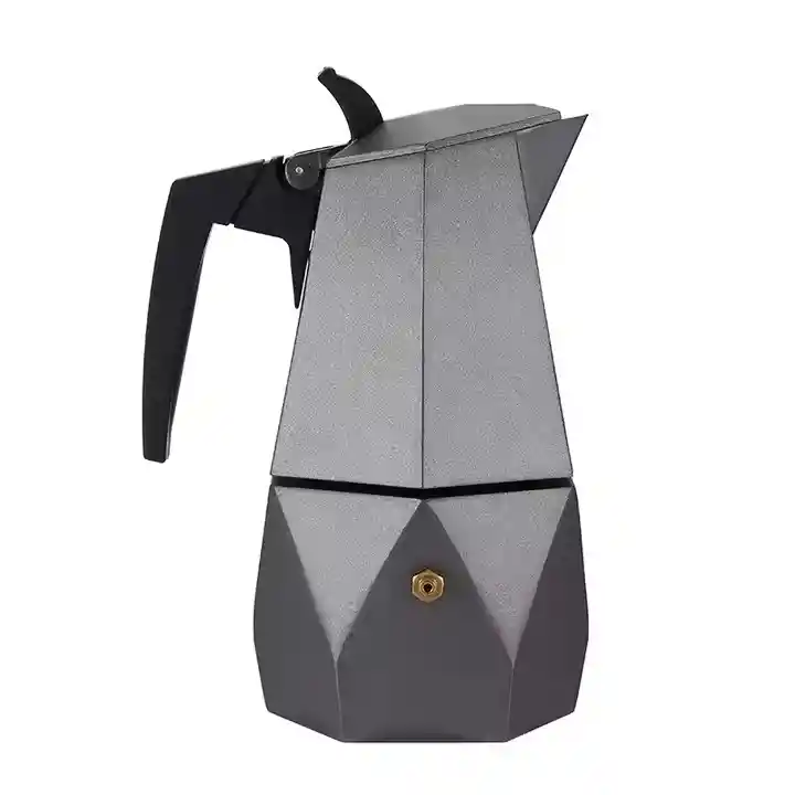Cafetera Moka Con Mango De Madera 4 Tazas