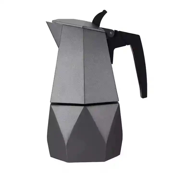 Cafetera Moka Con Mango De Madera 4 Tazas