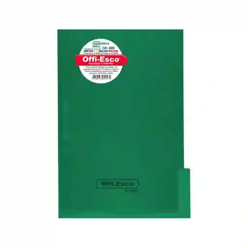 Carpeta Plástica Verde Oscuro , Tamaño Oficio