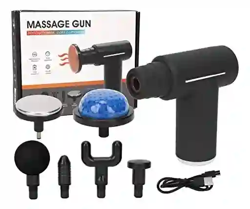 Masajeador Fascial Gun Con Frío Y Calor, Deporte Spa