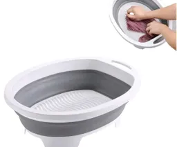 Cesta Plegable Para Restregar Ropa