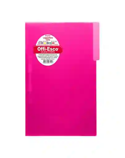 Carpeta Plástica Fucsia , Tamaño Oficio