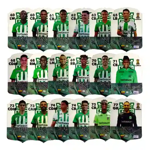 Cartas Fútbol Fifa Mobile Fc25 Jugadores Legend Nacional Set X 19