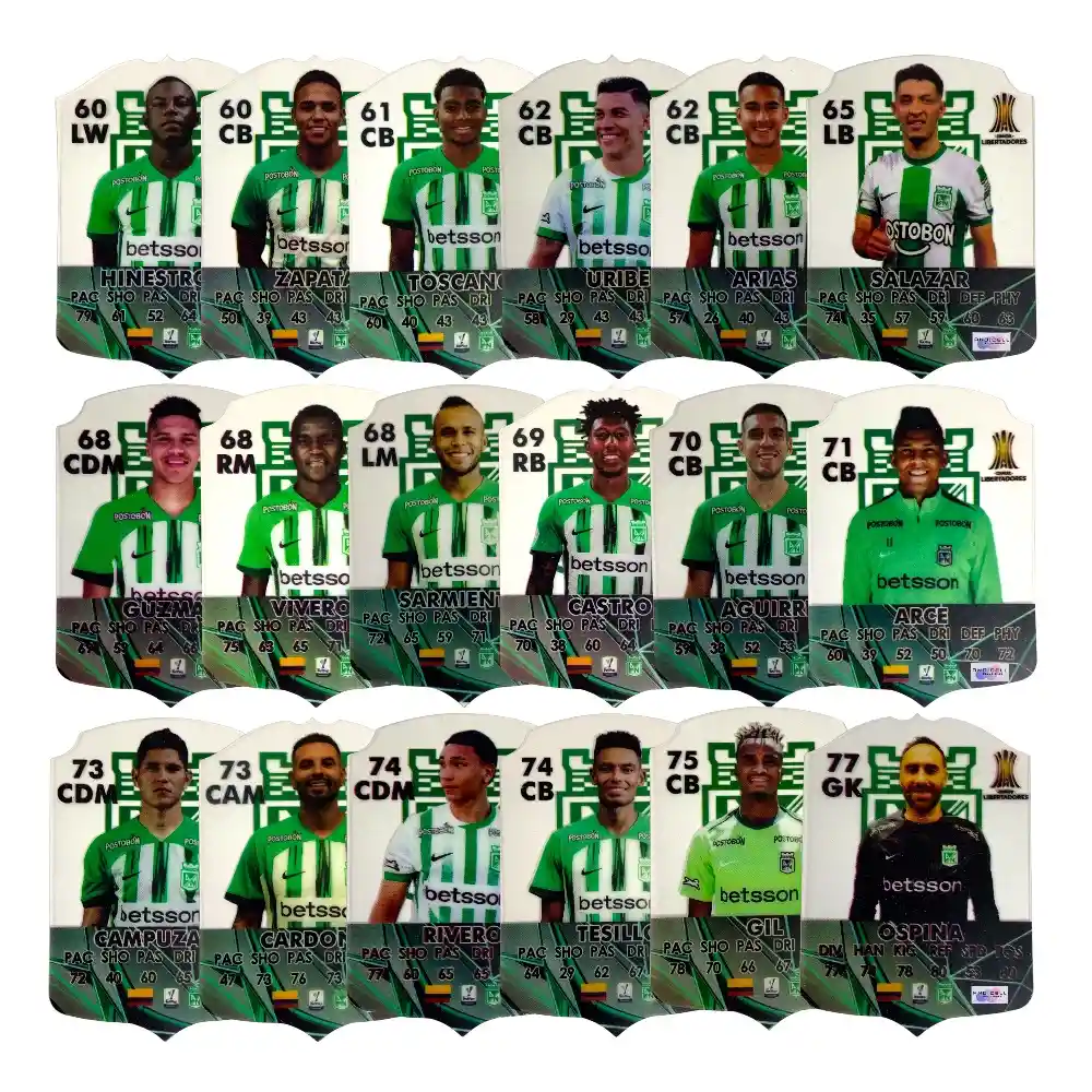Cartas Fútbol Fifa Mobile Fc25 Jugadores Legend Nacional Set X 19