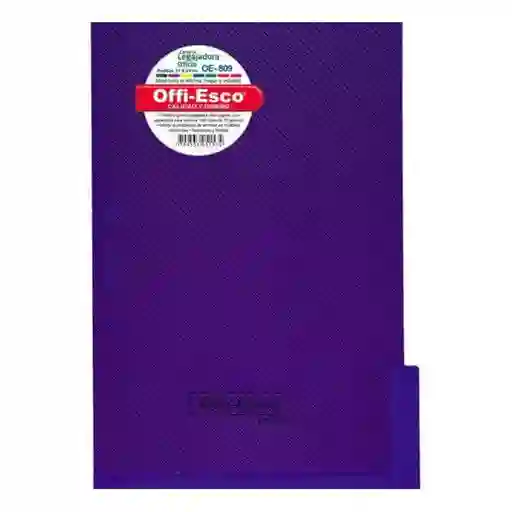 Carpeta Plástica Morada , Tamaño Oficio