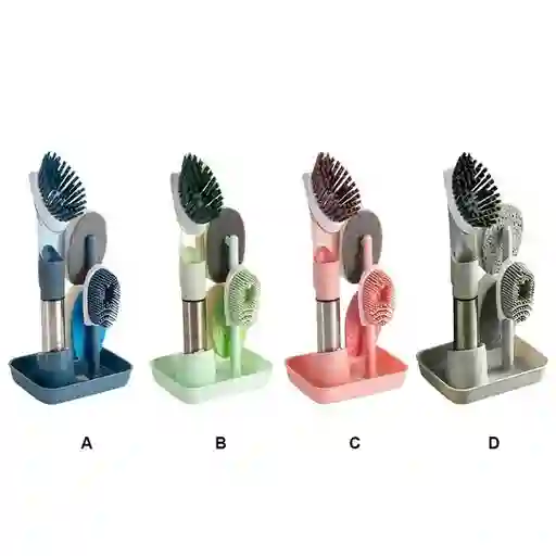 Set Cepillos De Limpieza 4 En 1