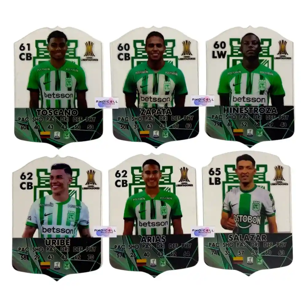 Cartas Fútbol Fifa Mobile Fc25 Jugadores Legend Nacional Set X 19