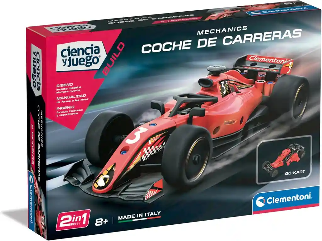 Juego De Construcción 2 En 1 Coche De Carreras Para Niños