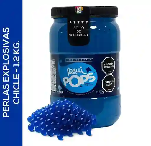 Perlas Explosivas Liquipops Sabor A Chicle X 1100 Gramos