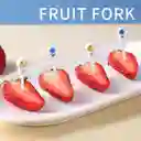 Set X8 Mini Palitos Fruta Postres Pincho Palillos Decorativo Fiesta Astronauta
