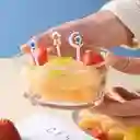 Set X8 Mini Palitos Fruta Postres Pincho Palillos Decorativo Fiesta Astronauta