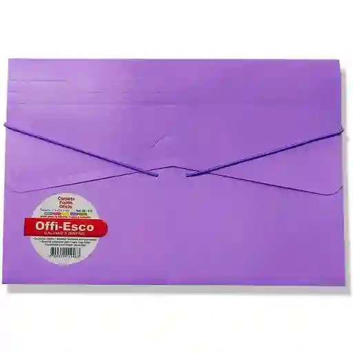 Carpeta Fuelle Tamaño Oficio Color Lila