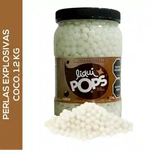 Perlas Explosivas Liquipops Sabor A Coco X 1100 Gramos