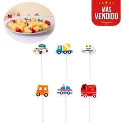 Palito Palillo Comida Carros X 6 Úpale