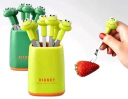 Set De Tenedores Para Fruta Ranita
