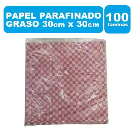 Papel Parafinado Graso Lamina 30x30cm Cuadros