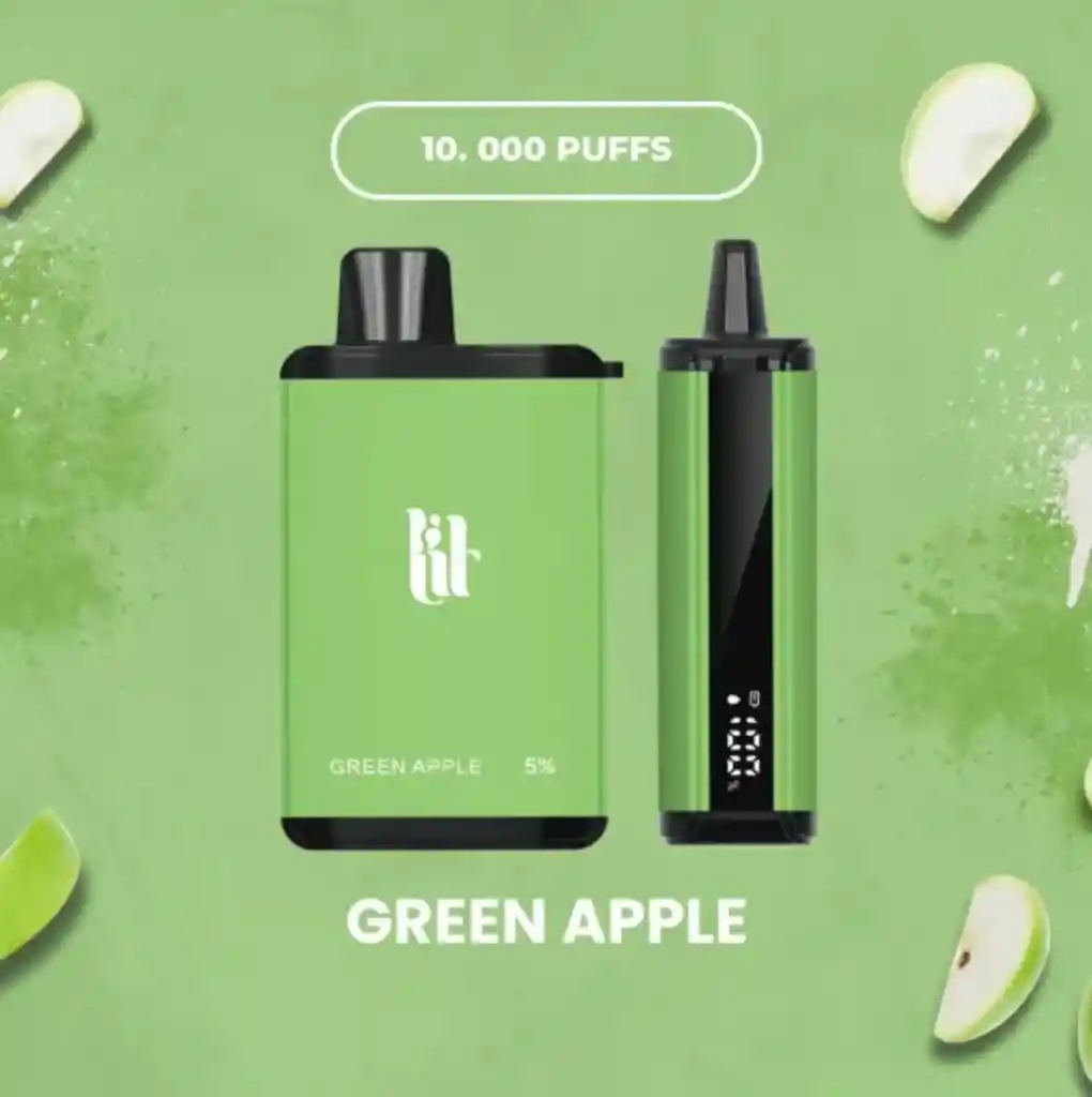Vape Lit Green Apple 10.000 Puffs