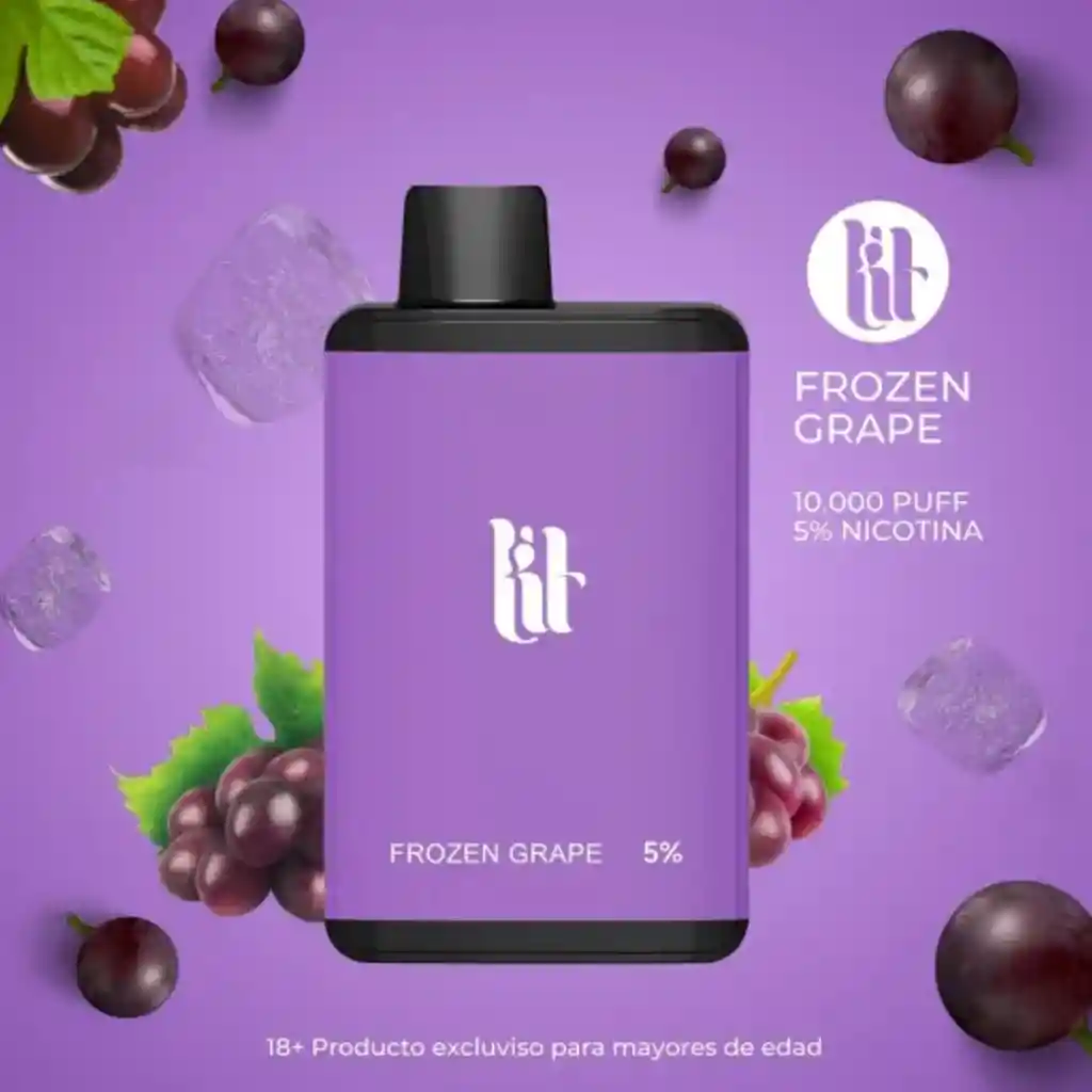 Vape Lit Frozen Grape 10.000 Puffs