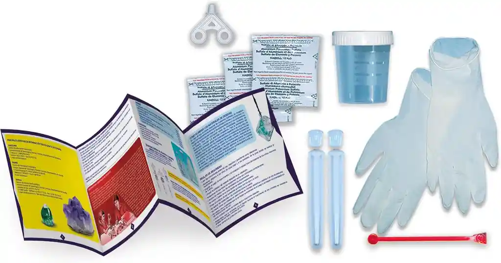 Juego Laboratorio Crea Cristales Brillantes Para Niños