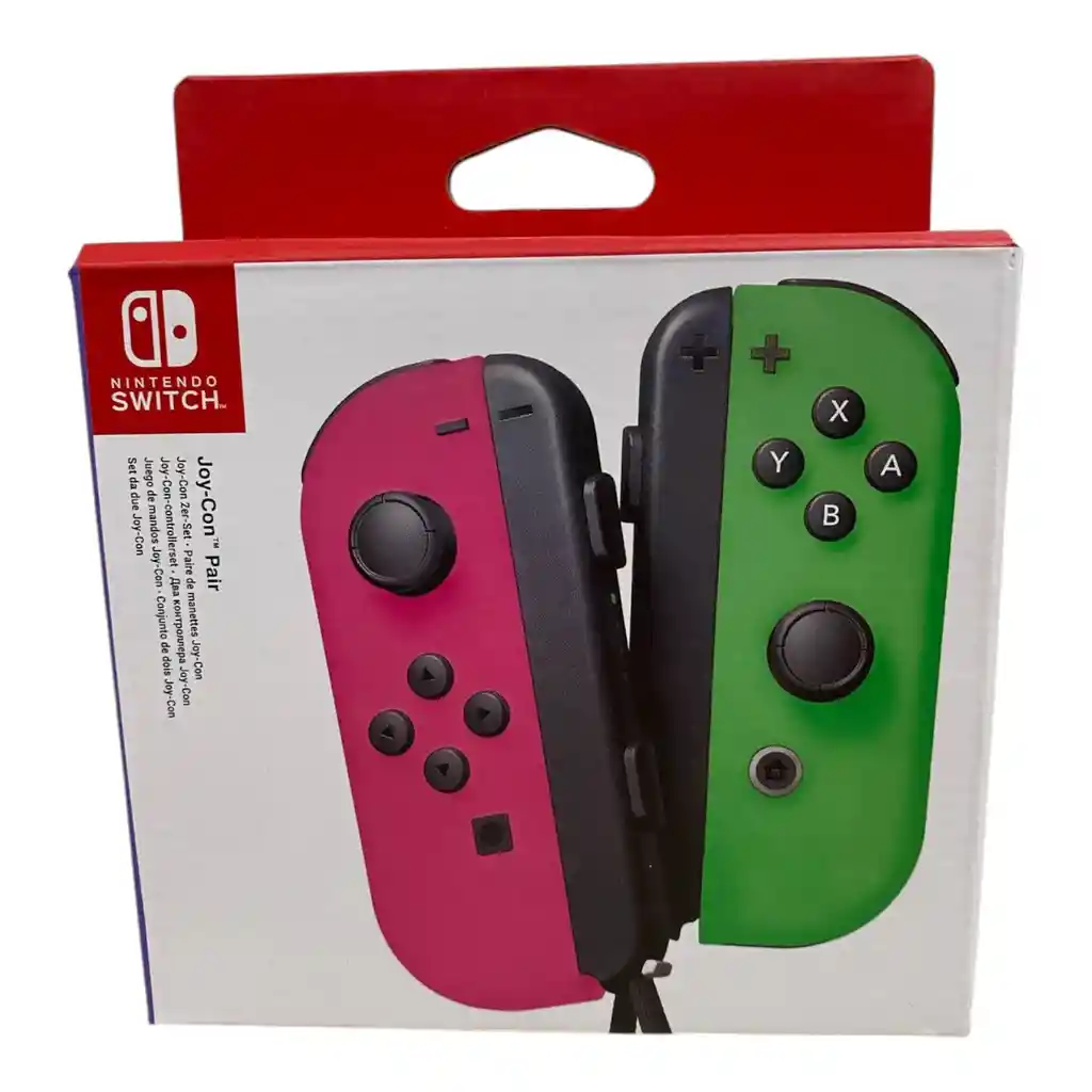 Control Joycon Rosa Verde Compatible Con Switch