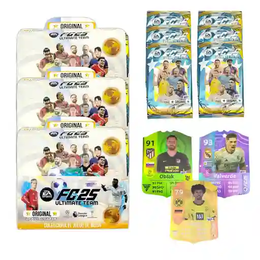 Set X 3 Cajas De Cartas Fútbol Fifa Fc25 Mobile Coleccionables