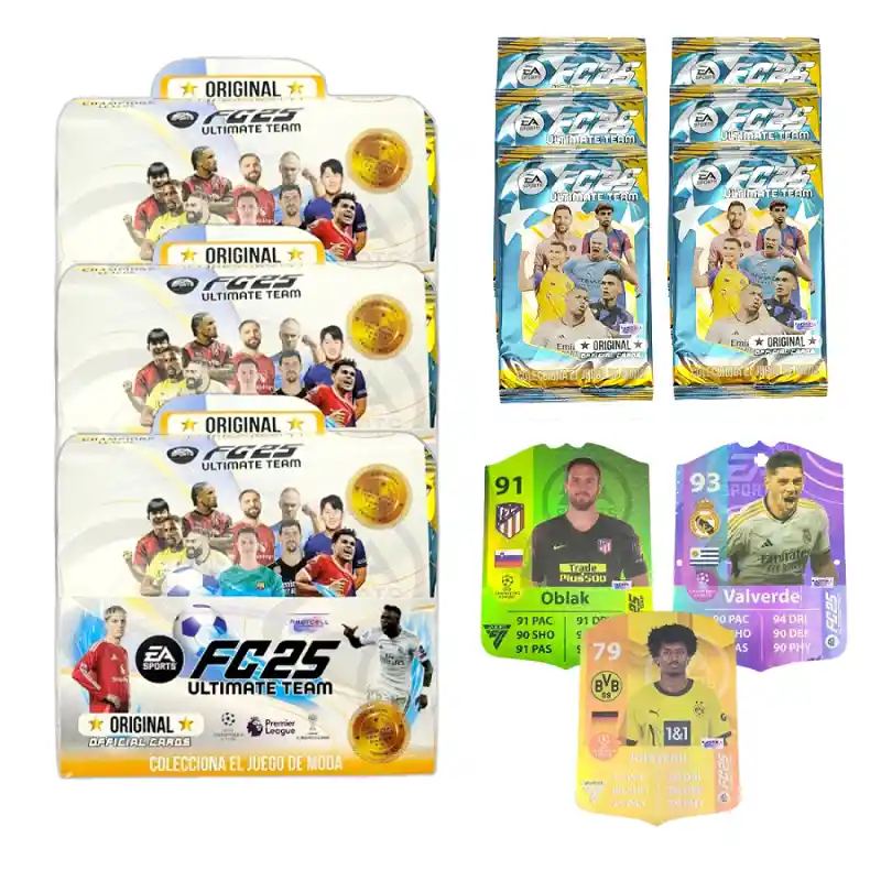 Set X 3 Cajas De Cartas Fútbol Fifa Fc25 Mobile Coleccionables