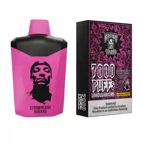 Snoop Dogg Vape 7.000 Puffs Desechable Banano Fresa