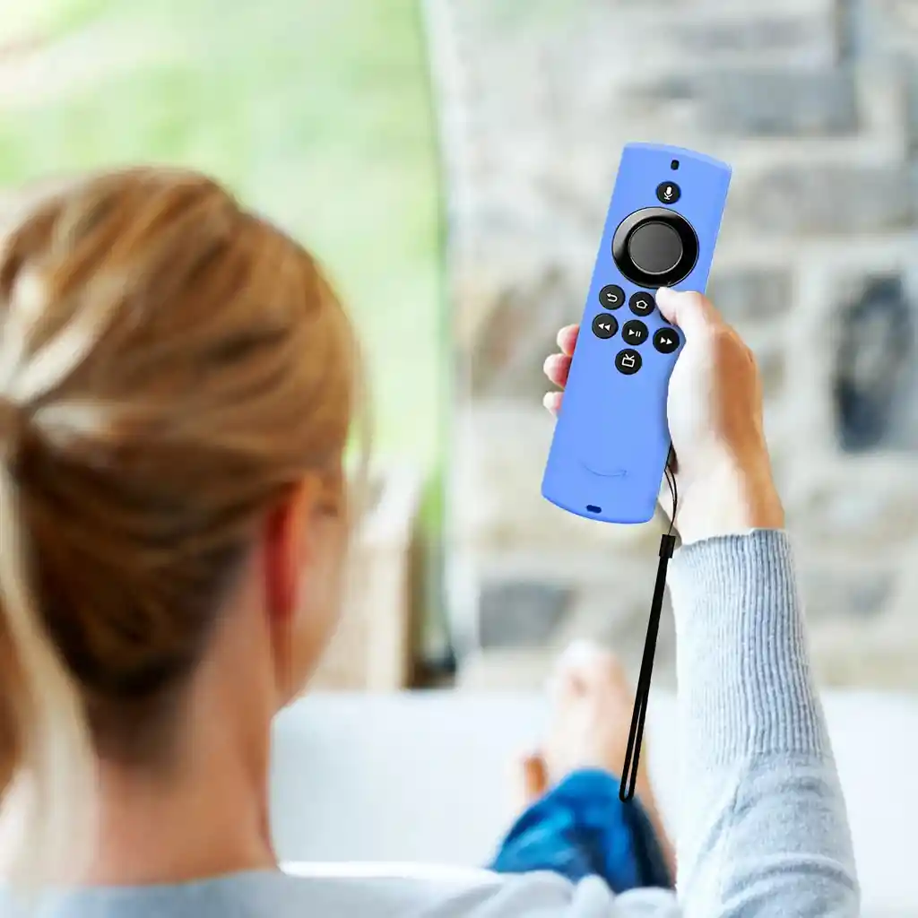 Funda Forro Protector Control Amazon Fire Tv Stick Lite, Azul Luminiscente