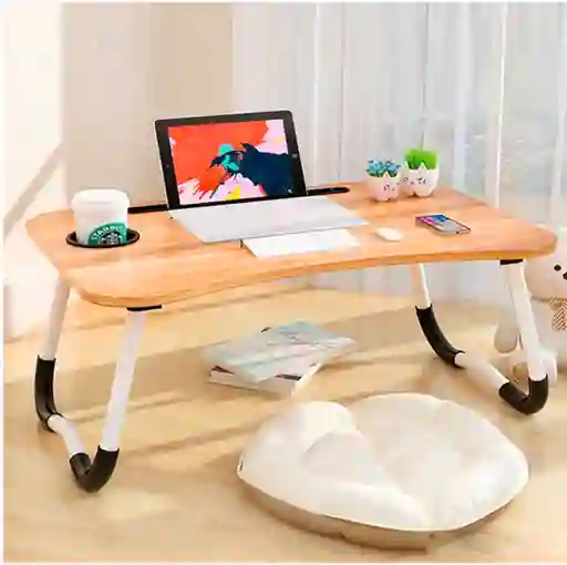 Mesa Portátil Para Laptop Con Cajón De Almacenamiento