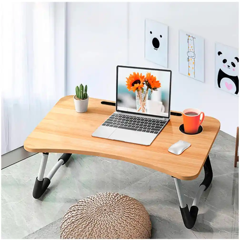 Mesa Portátil Para Laptop Con Cajón De Almacenamiento