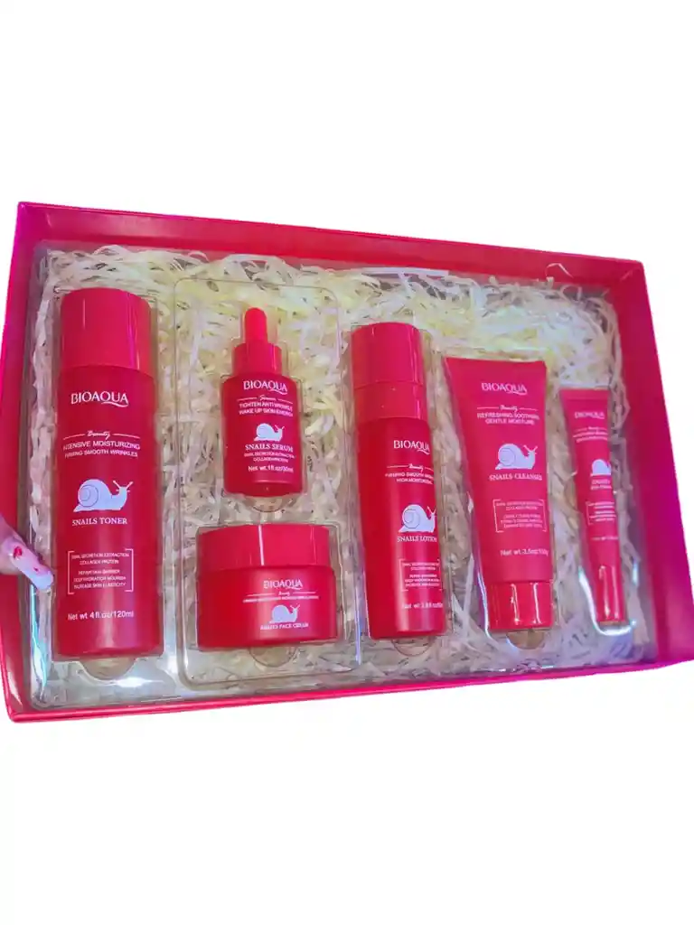 Estuche/kit Reparador Facial Snails De Bioaqua – Hidratación Y Regeneración Intensiva