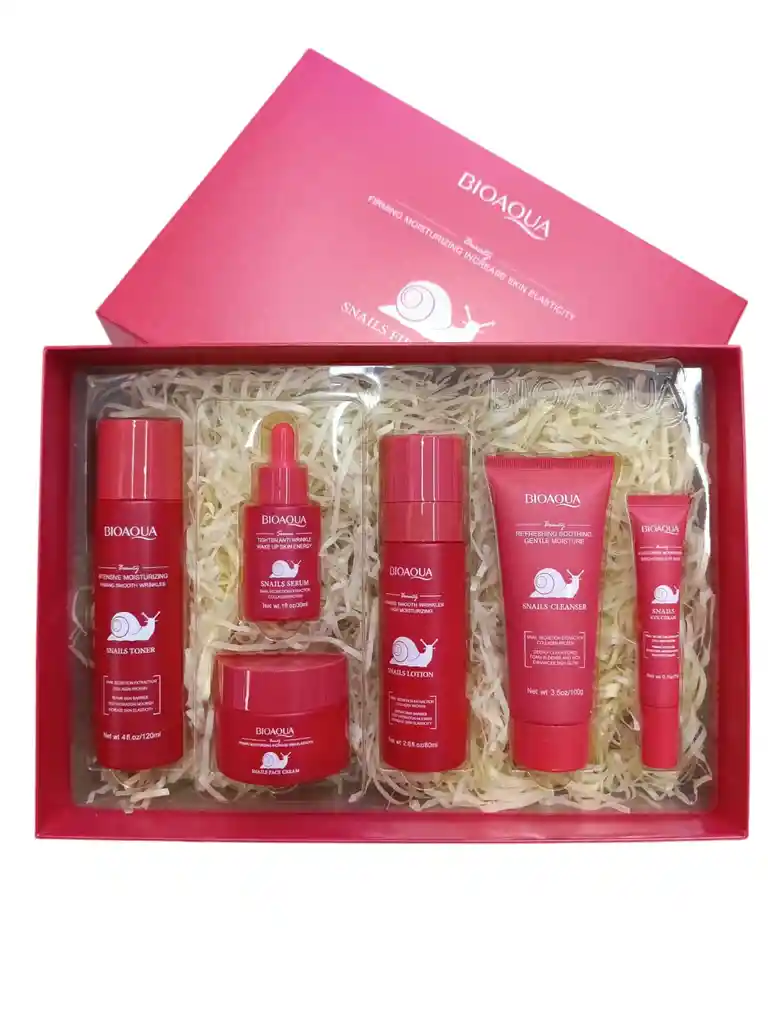 Estuche/kit Reparador Facial Snails De Bioaqua – Hidratación Y Regeneración Intensiva