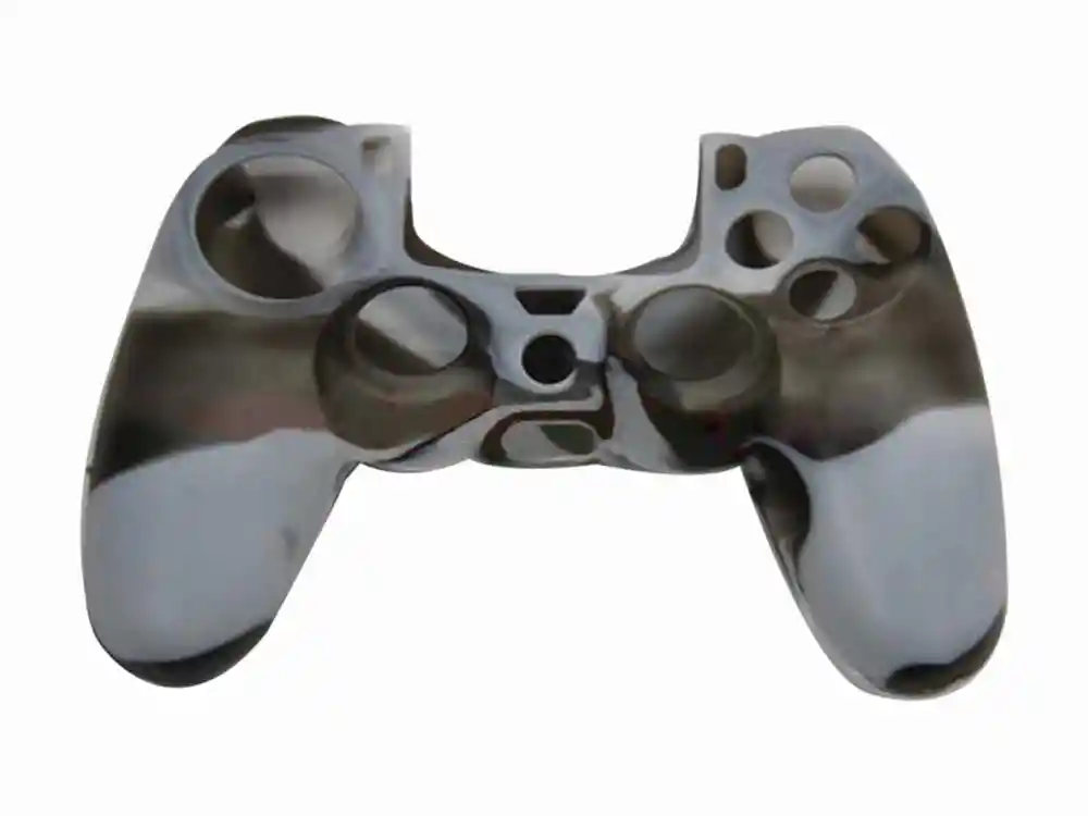 Funda Forro Protector Control Mando Ps4, Vetas Blanco/negro