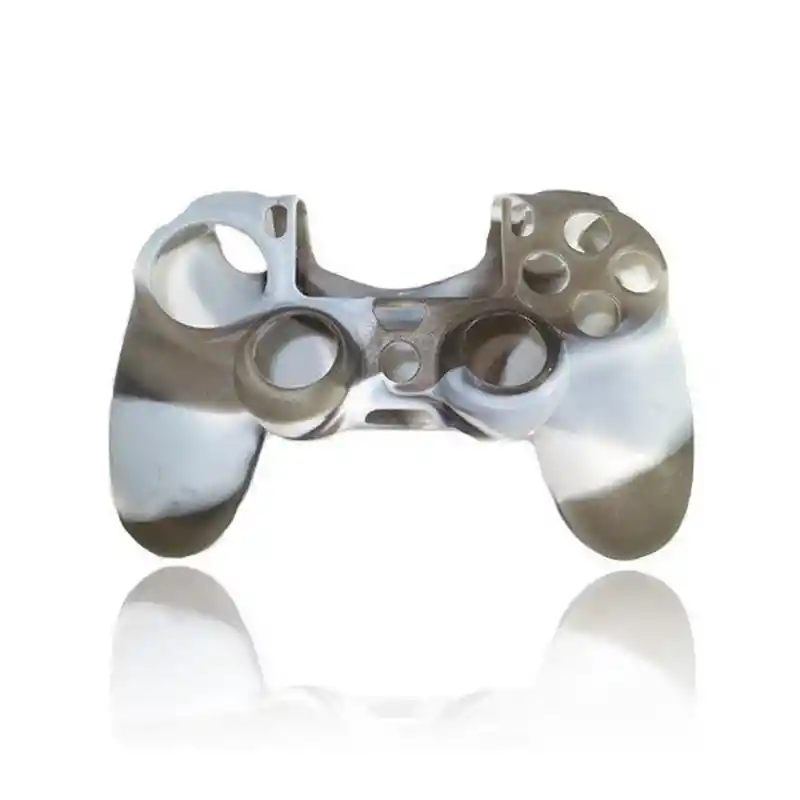 Funda Forro Protector Control Mando Ps4, Vetas Blanco/negro