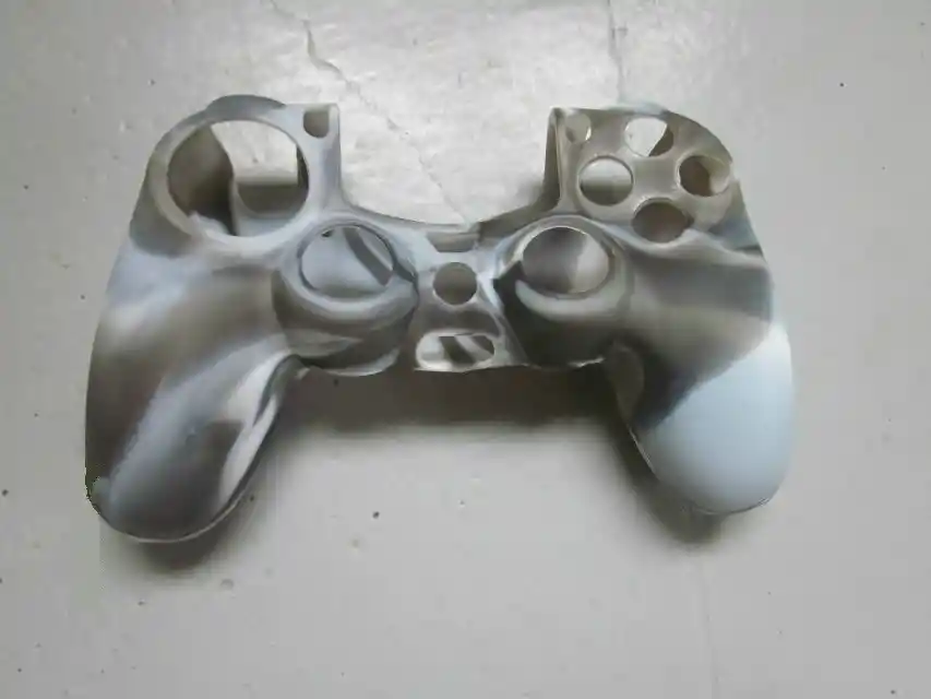 Funda Forro Protector Control Mando Ps4, Vetas Blanco/negro