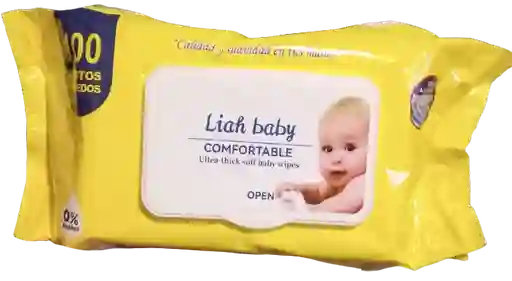 Pañitos Humedos Para Bebe, 0% Alcohol, 100 Unds - Liah Baby