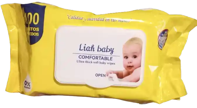 Pañitos Humedos Para Bebe, 0% Alcohol, 100 Unds - Liah Baby