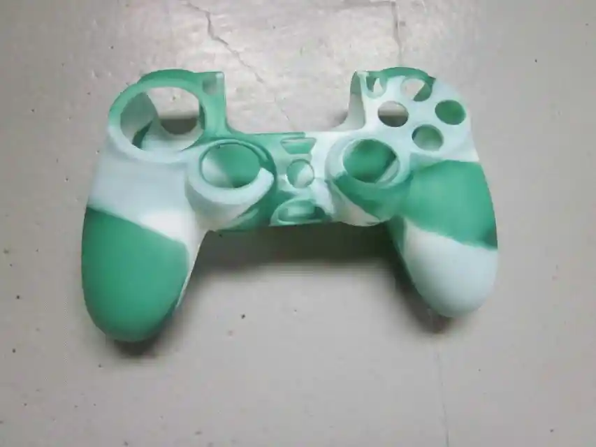 Funda Forro Protector Control Mando Ps4, Vetas Verde/blanco