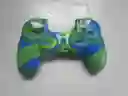 Funda Forro Protector Control Mando Ps4, Vetas Azul/amarillo