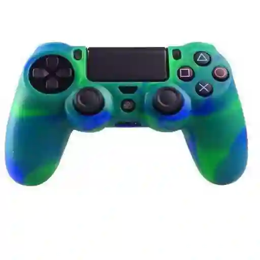 Funda Forro Protector Control Mando Ps4, Vetas Azul/amarillo
