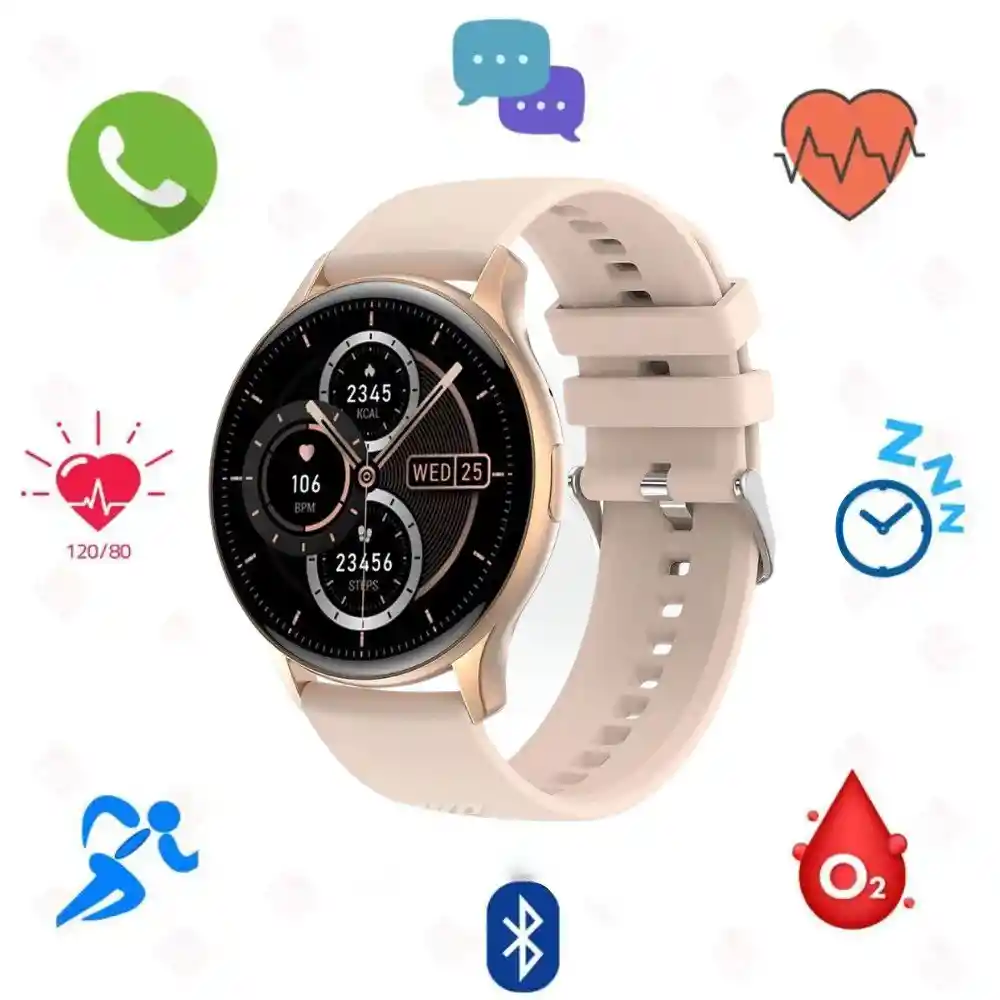 Reloj Inteligente Smartwatch Bluetooth G-tide R5 Dorado