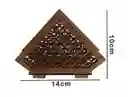 Servilletero Pequeño De Madera (diamante)